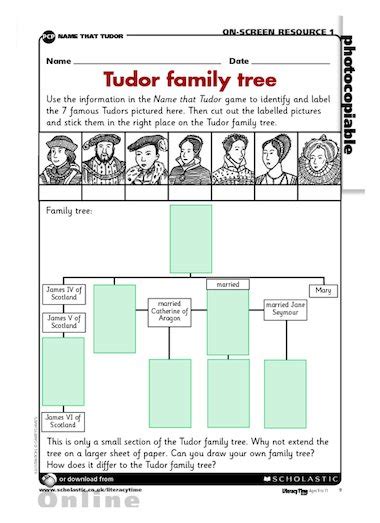 tudor worksheets|tudor family tree worksheet.